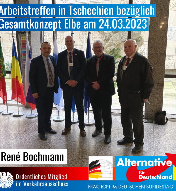 V.l.n.r. Jaroslav Foldyna, René Bochmann, Andreas Mrosek, Jiří Aster